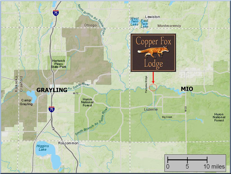 Copper Fox Lodge Overview Map